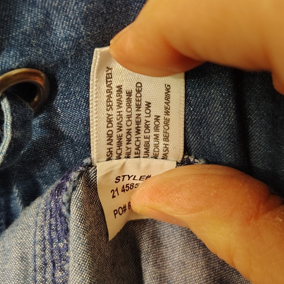 U.S. Polo Assn. Women's Size XS Denim Dress - Picture 6 of 7